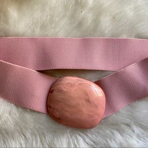 Vintage 80’s Light Pink Stretch Belt